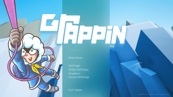 Title screen for GRAPPIN