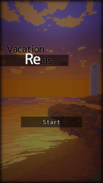 Title screen of VacationReels