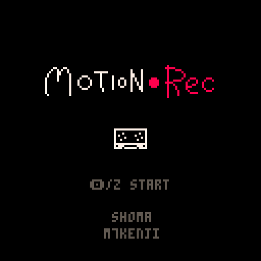 Title screen of MOTION●REC