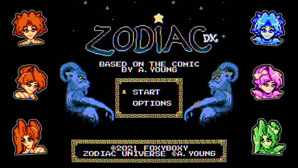 Title screen of Zodiac DX