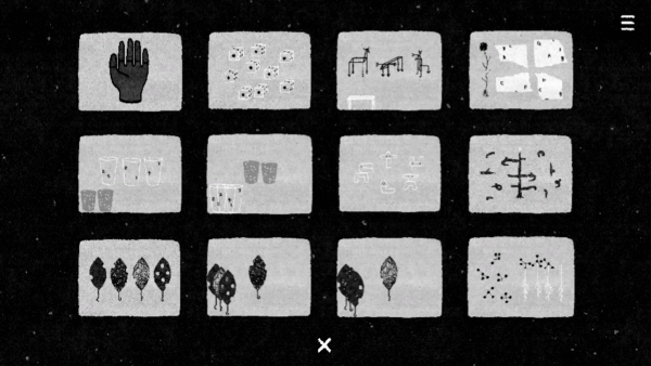 Screenshot grid of all twelve HER TREES puzzles